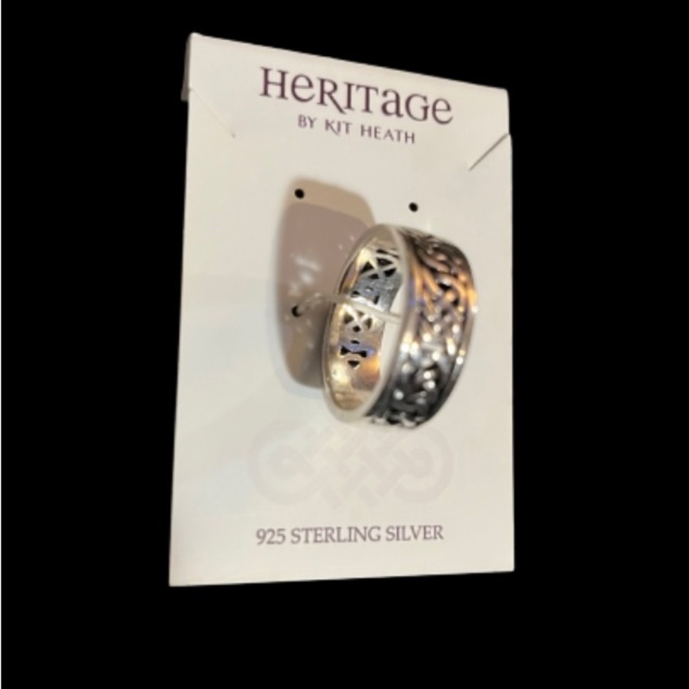 Celtic Sterling Silver Men’s Ring/Wedding Back